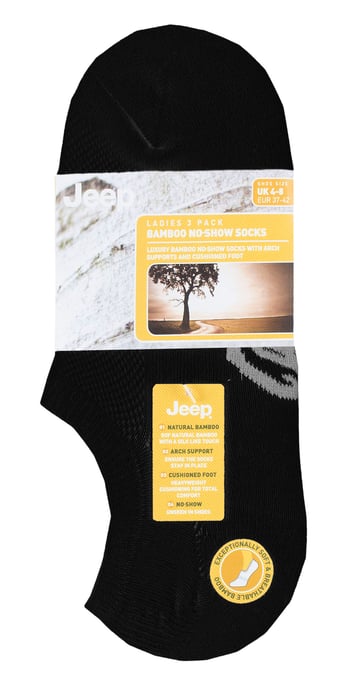 Calcetines Invisibles de Bambú para Mujer - Negro - Image 2
