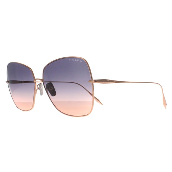 Dita Cat Eye Womens Rose Gold Dark Grey to Peach Gradient Zazoe
