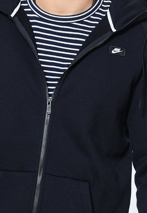 Sudadera negra con capucha y cremallera Modern de Nike - Image 4