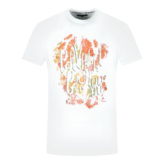 Camiseta Blanca con Logo Bold de Cavalli Class - Image 1