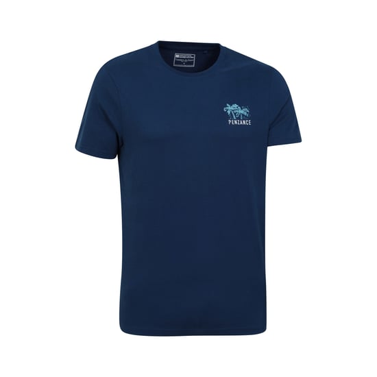 Mountain Warehouse Mens Penzance Printed Organic T-Shirt (Navy)