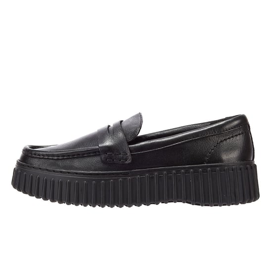 Zapatos de comodidad de cuero para mujer Clarks Torhill Penny en negro - Image 5