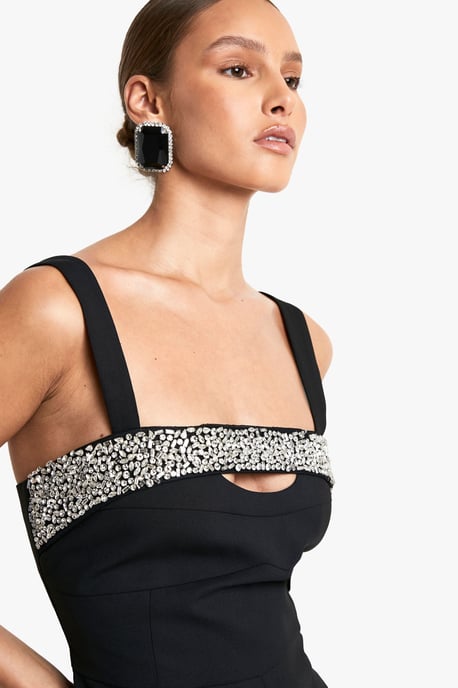 Diamante Hand Embellished Playsuit
