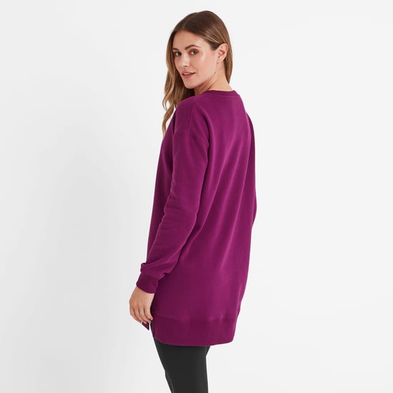 Michelle Womens Sweat Purple Berry