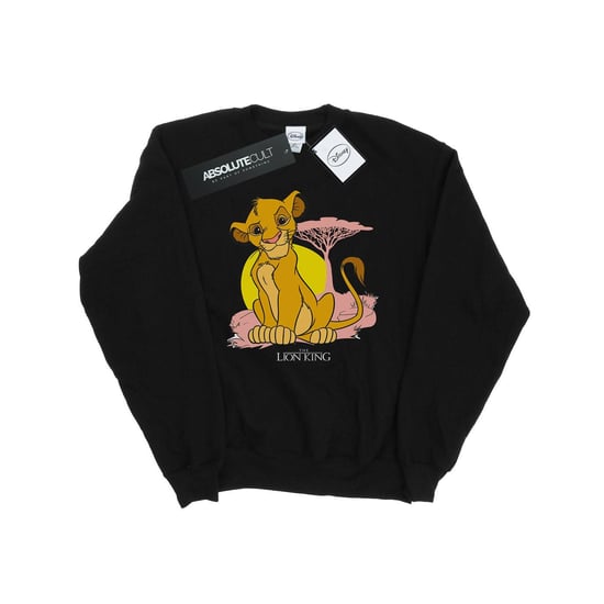 Disney Girls The Lion King Simba Pastel Sweatshirt (Black) - Image 1