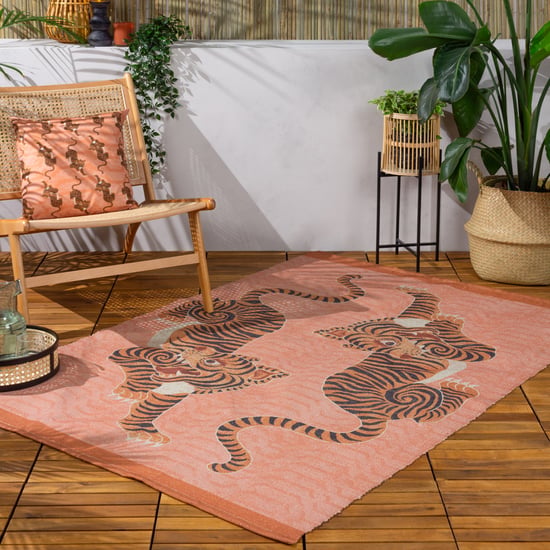 furn. Alfombra Exterior Impresa Tigre Tibetano, 120 x 170 cm - Image 1