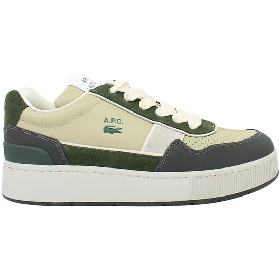 Lacoste Ace Clip 0822 2 SMA Mens Khaki Trainers - Image 1