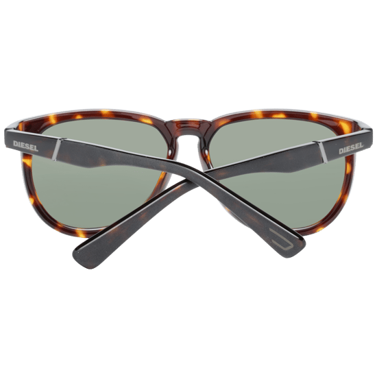 Gafas de sol Diesel ovaladas unisex verde habana oscuro - Image 3