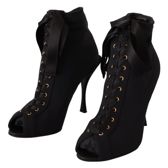 Botines cortos elásticos negros para mujer Dolce & Gabbana - Image 5