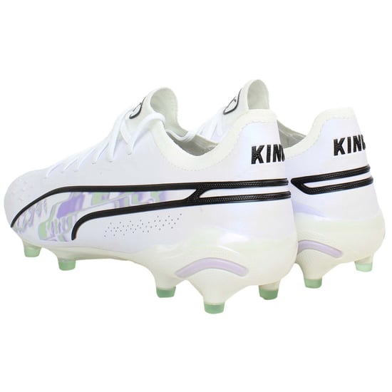 Puma King Ultimate Brilliance FG/AG Womens White Football Boots - Image 5