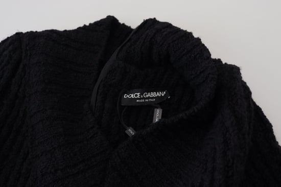Vestido de punto negro de lana de Dolce & Gabbana - Image 6