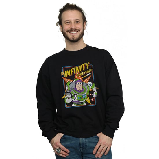 Disney Mens Toy Story 4 Buzz To Infinity Sweatshirt (Black) - Image 2