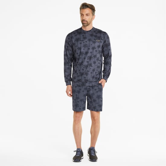 Puma x PTC Palm Tree Crew Cuello para hombre suéter azul marino - Image 3