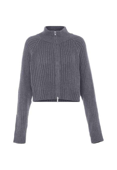 Mymo Cardigan women dark grey melange - Image 1