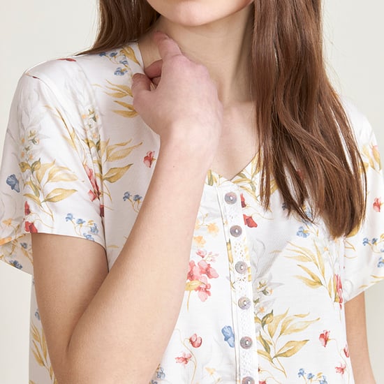 Women's short-sleeved nightgown JJBEH0910 - Image 3