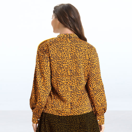 Leopard print blouse and tassel sleeves - Image 5