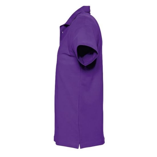 SOLS Mens Spring II Short Sleeve Heavyweight Polo Shirt (Dark Purple) - Image 3