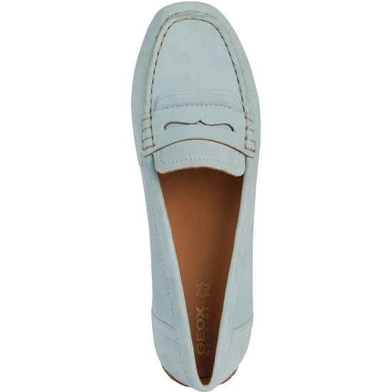 Geox D Kosmopolis Suede Women's Light Blue Moccasins Shoes - Image 4