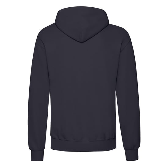 Fruit of the Loom Adults Unisex Classic Hooded Sweatshirt (Deep Navy) - Image 2