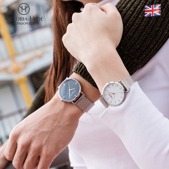 VICTORIA HYDE Couple Watches Gift Set Silver - Image 5