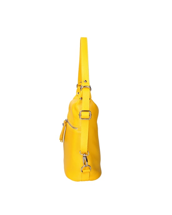 Viola Castellani Bolsa de hombro convertible en mochila Mujer YELLOW - Image 3