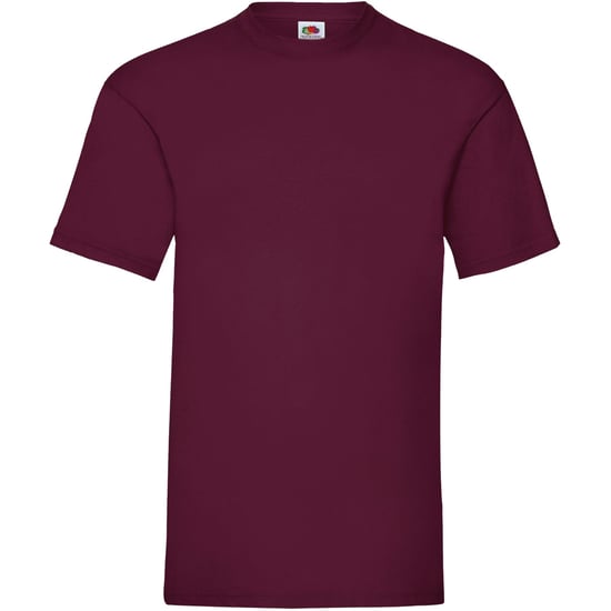 Fruit Of The Loom | Mens Crew Neck Short Sleeve T-Shirt-Burgundy (5 Pack) - Image 2
