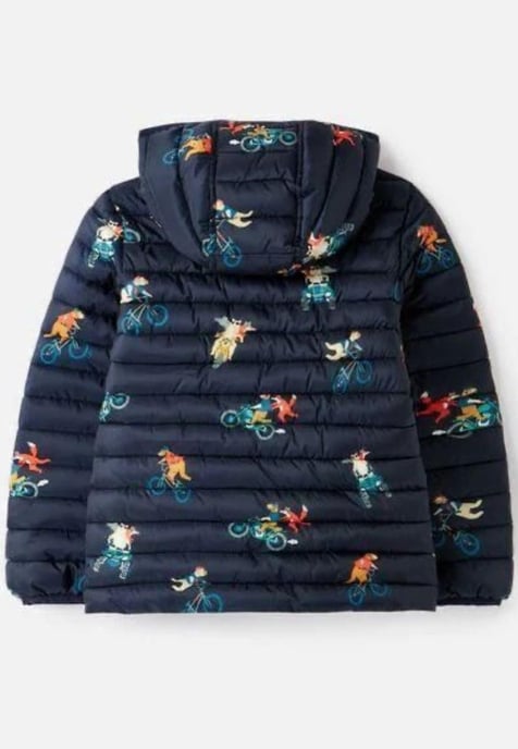 Chaqueta motera con animal en azul marino Cairn para niños de Joules - Image 2