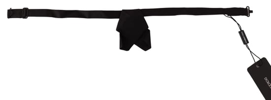 Classic Silk Bow Tie with Adjustable Neck Strap