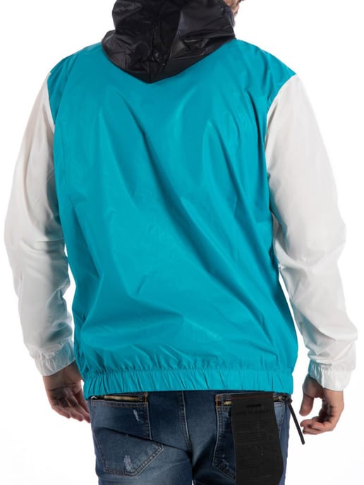 Takeshy Kurosawa Chaqueta Wind del hombre negro, Blanco, azul - Image 2