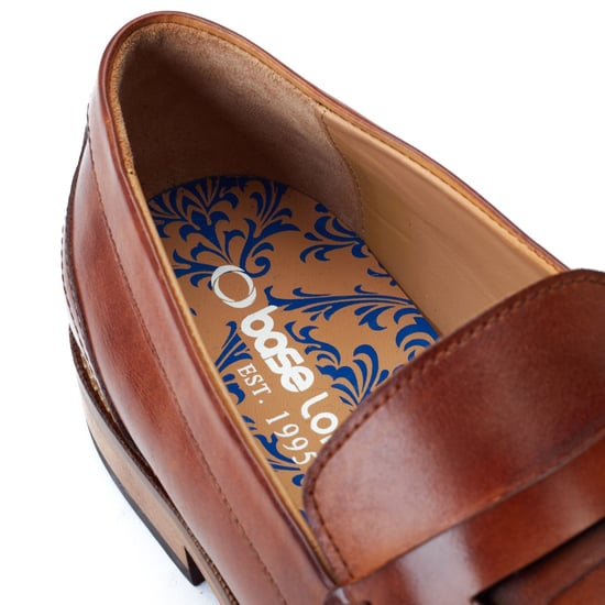 Base London Garfield Leather Men's Burnt Tan Loafers - Image 6