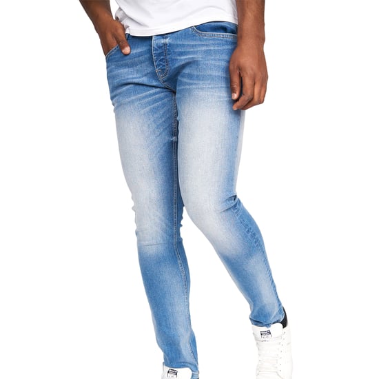 Crosshatch Mens Barbeck Slim Jeans (Light Wash) - Image 1