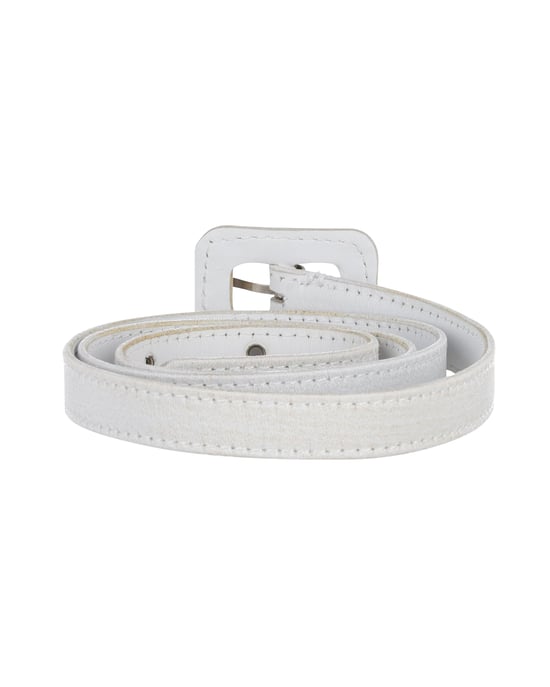 Dior Belt in White Leather - Image 4
