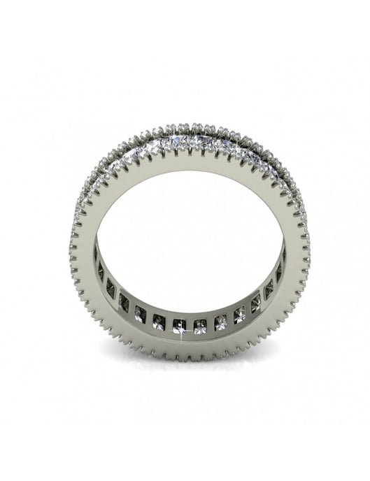 Anillo Glamour Lock - Plata y Cristal - Image 5