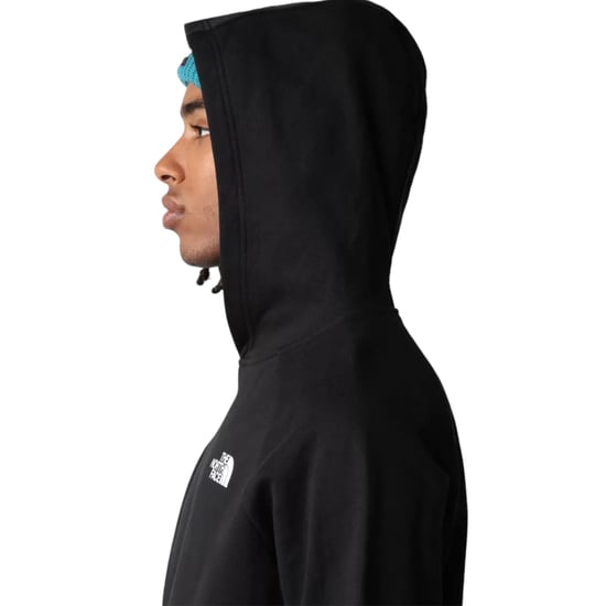 The North Face Mens Raglan Red Box Pullover Hoodie Black