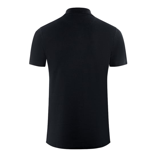 Aquascutum Boxed Logo Black Polo Shirt