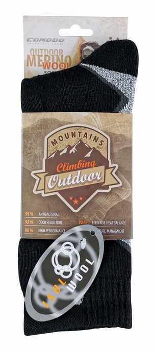 COMODO - Calcetines Térmicos Senderismo Lana Merino | Calcetines Trekking Resistentes | Hombre y Mujer - Image 2