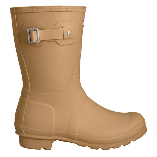 Hunter Original Short Rubber Gravel/Biscuit Wellington Boots - Image 2