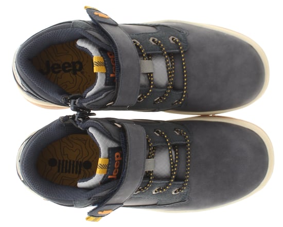 Jeep Boys Walking Boots Junior Michegan Star mid jb Lace Up navy