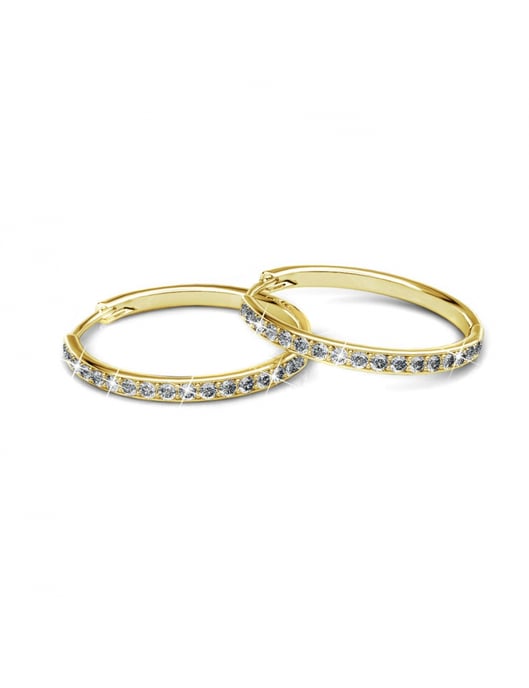 Conjuntos gemelos Chic Circle - Oro y cristal - Image 5