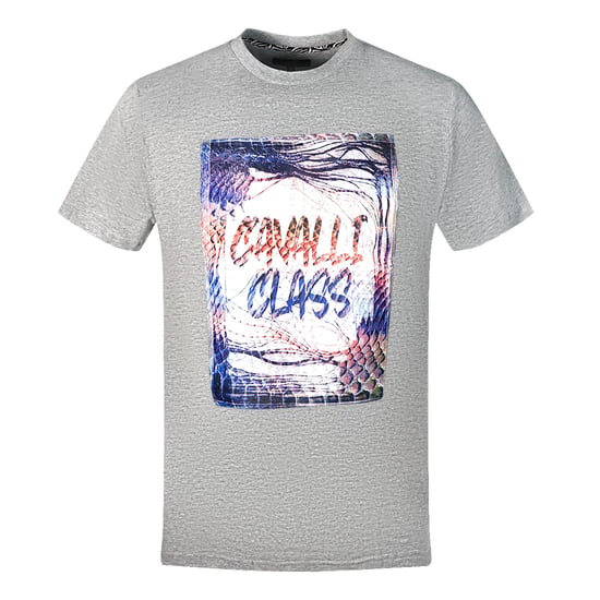 Camiseta Gris con Logo de Caja Cavalli Class - Image 1