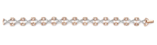 Orphelia Women's 925 Sterling Silver Bracelet - Rose ZA-7212