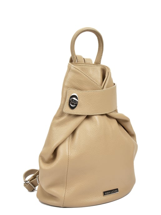 Anna Luchini SS22 AL 1083 Beige Leather Bag - Image 4