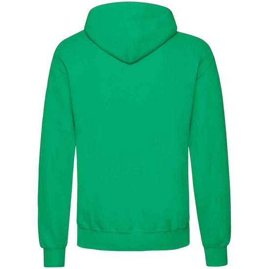 Fruit Of The Loom Unisex Adults Classic Hooded Sweatshirt (Kelly Green) - Image 2