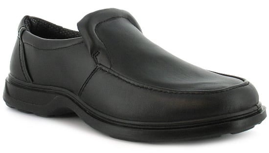 Comfisole Mens Casual Shoes Wide Robin Slip On black