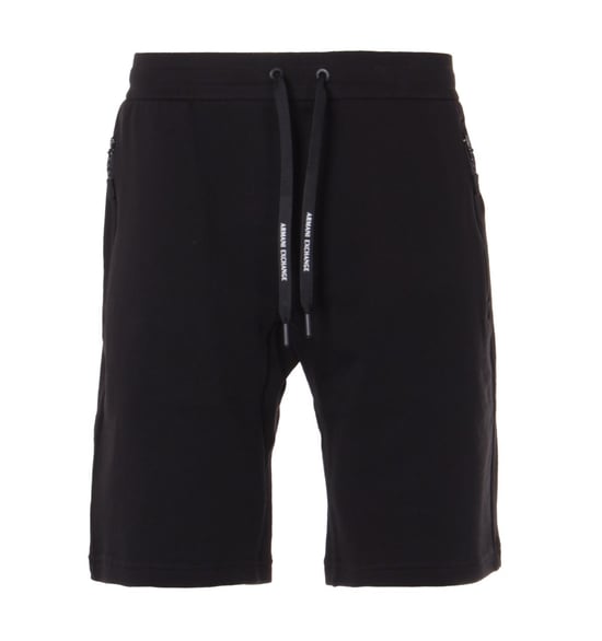 Pantalones cortos de sudadera con bolsillo zip de Armani Exchange - Negro - Image 1