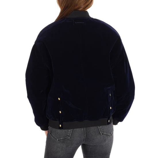 ESTHER velvet effect coat with zipper closure 17F2OU13 woman
