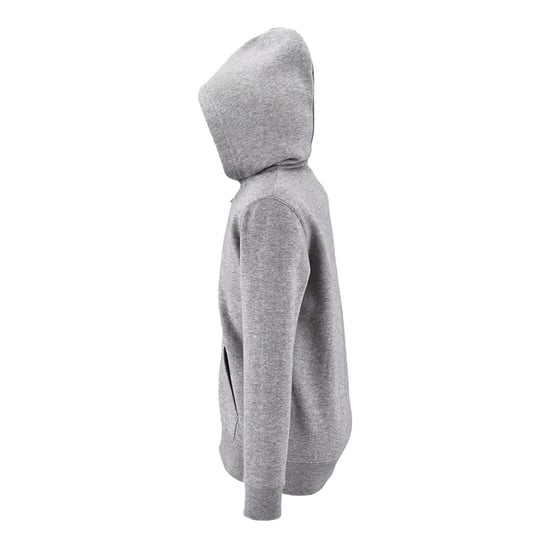 SOLS Childrens/Kids Stone Full Zip Hoodie (Grey Melange) - Image 3
