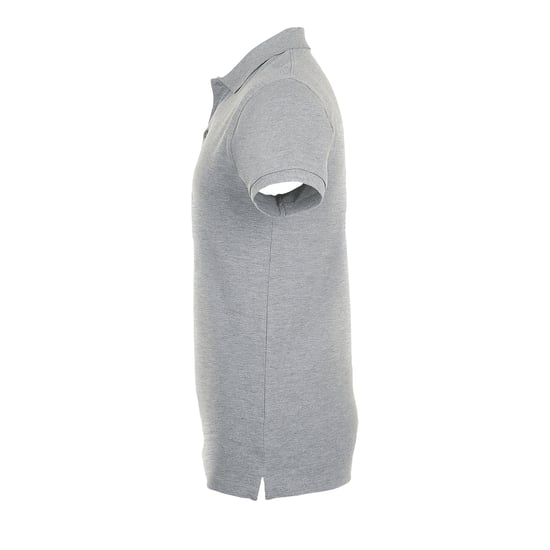 SOLS Mens Phoenix Short Sleeve Pique Polo Shirt (Grey Marl) - Image 3