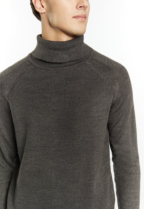Mo Turtleneck  pullover Men dark grey melange - Image 5