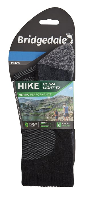 Bridgedale - Calcetines de lana merino ultraligeros para hombre - Negro - Image 2